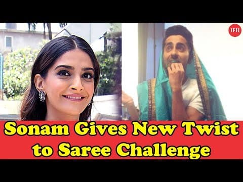 Sonam Kapoor Gives New Twist To Twitter Saree Challenge | Indian Film History