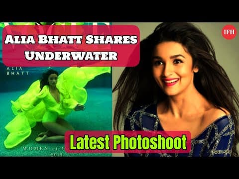 Alia Bhatt Shares Underwater Latest Photoshoot