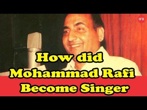 How Did Mohammad Rafi Saheb Become Singer | Indian Film History