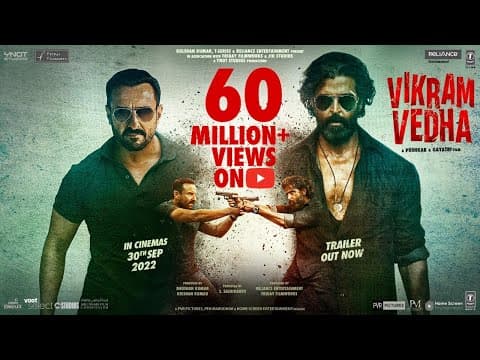 Hrithik Roshan, Saif Ali Khan Starrer Vikram Vedha Trailer Out