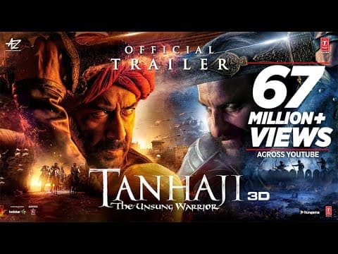 Taanaji Trailer Ajay Devgan | The Unsung Warrior | Indian Film History
