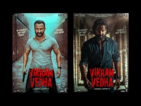 Hrithik Roshan, Saif Ali Khan Starrer Vikram Vedha Teaser Out