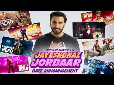 “Not Your Typical Hero”- Says Ranveer Singh As He Introduces Jayeshbhai Jordaar