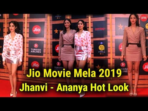 Jhanvi Kapoor - Ananya Pandey Hot Look In Jio Movie Mela | IFH