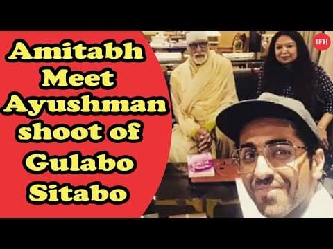 Amitabh Bachhan Meet Ayushman Khuran Wrap Up Shoot Of Gulabo Sitabo