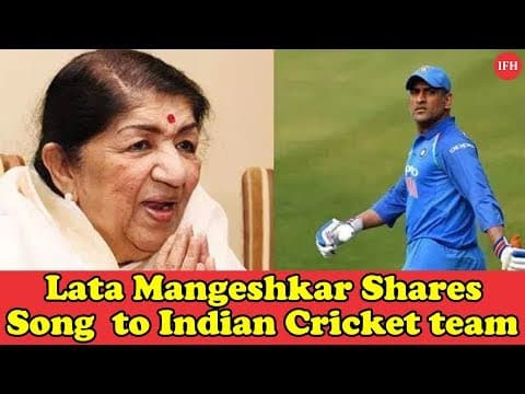 Lata Mangeshkar Shares Song Tribute To Indian Cricket Team