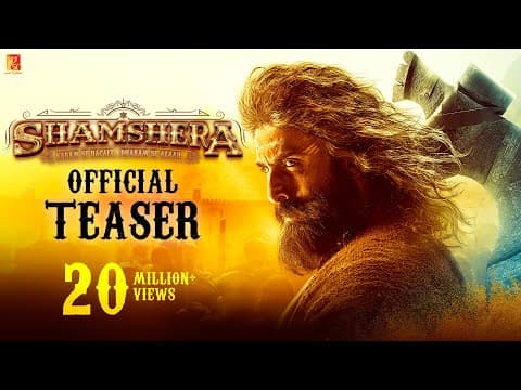 Ranbir Kapoor, Sanjay Dutt Starrer Shamshera Teaser- A Visual Treat