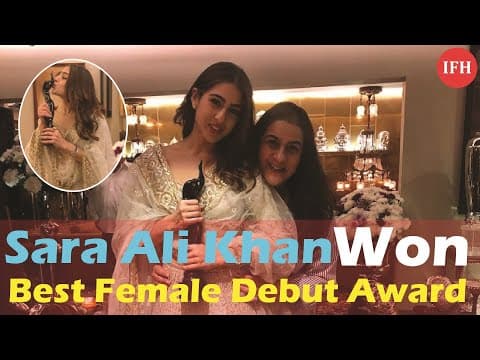 Sara Ali Khan Won FilmFare Award For Best Female Debut Artist