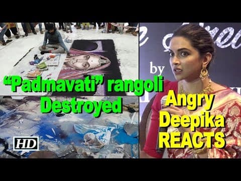Protestors Destroy 'Padmavati' Rangoli | IFH