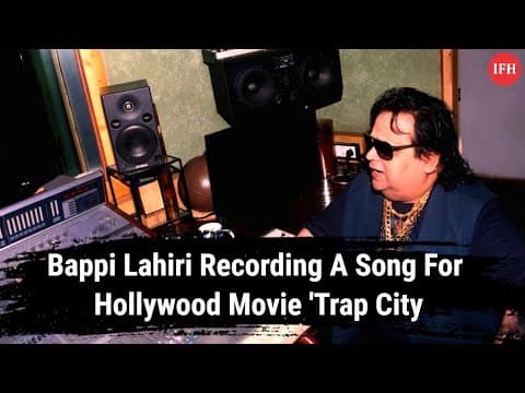 Bappi Laheri Recording Song For Hollywood Movie Trap City
