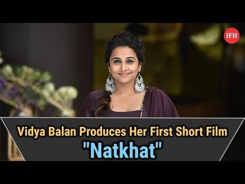 Vidya Balan Produces Her First Short Film
