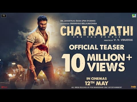 The Power-Packed Teaser Of Sreenivas Bellamkonda And VV Vinayak's Hindi Remake Of Telugu Film 'Chatrapathi' Unveiled..!