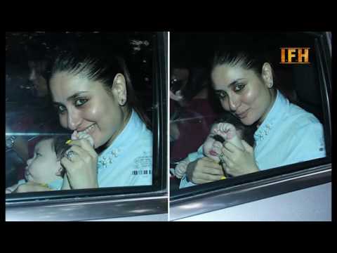 Kareena & Taimur Ali Khan At Tusshar Kapoor's Son Laksshya's Birthday Party