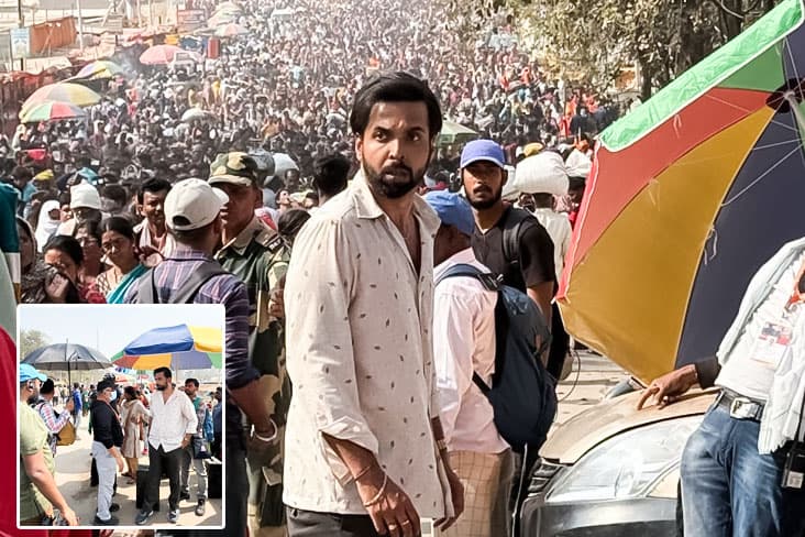 Abhishek Banerjee Shoots For A Film At Maha Kumbh Mela In Prayagraj
