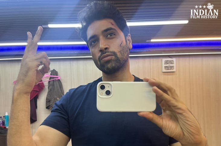 Actor Adivi Sesh Shares BTS Picture With Scars From The Sets Of Upcoming Thriller G2- Goodachari 2