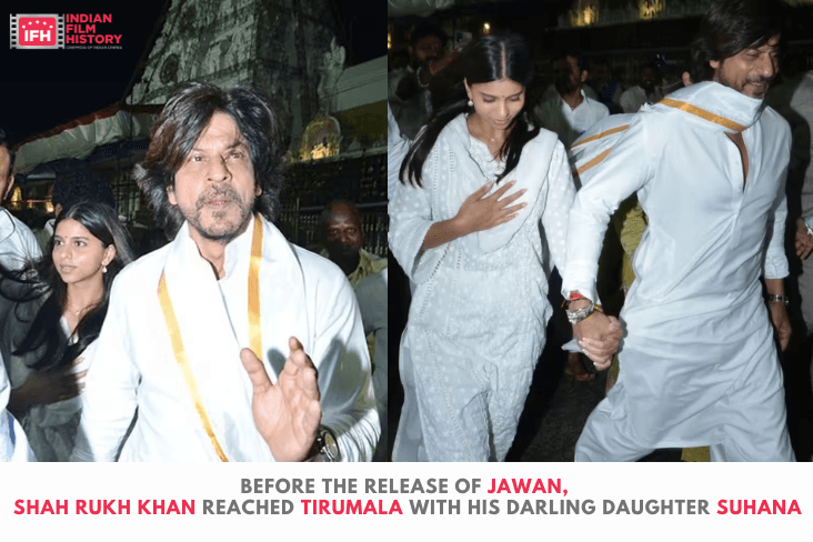 Before The Release Of Jawan Shah Rukh Khan Reached Tirumala With His Darling Daughter Suhana