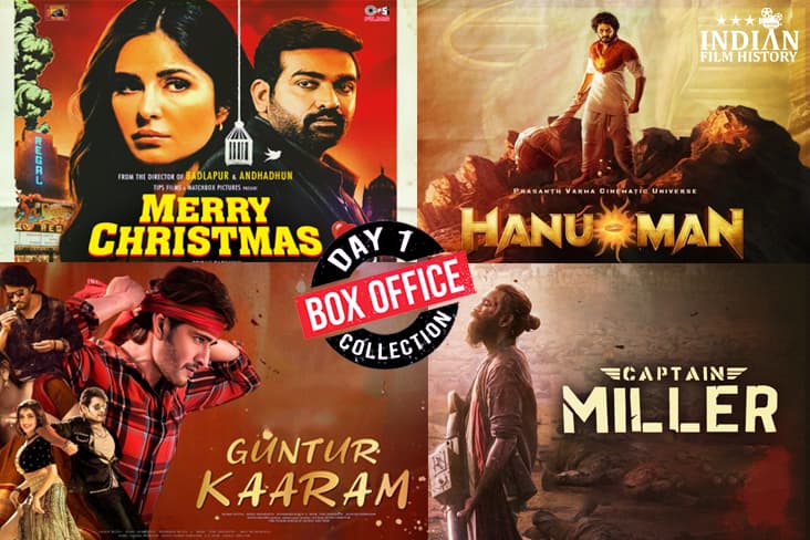 Box Office Collection Day 1 Of The Week Merry Christmas, HanuMan, Guntur Karam, And Captain Miller Makes Great Start To 2024