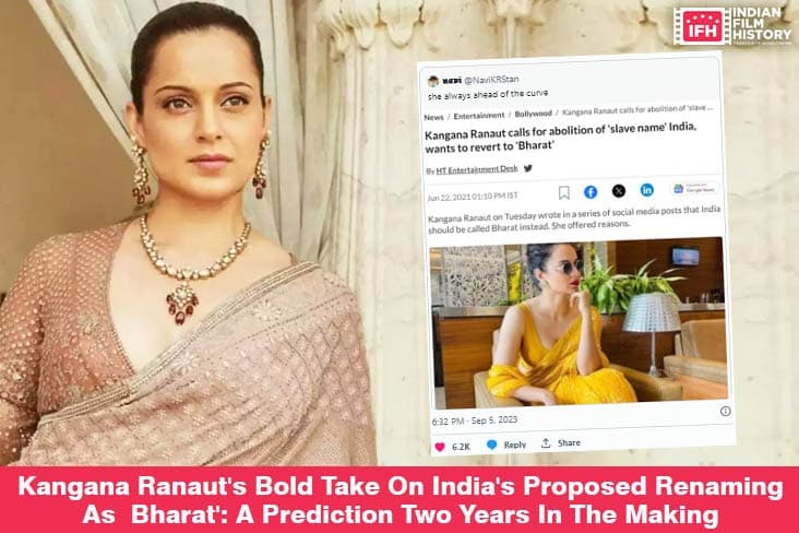 Kangana Ranaut's Bold Take On India's Proposed Renaming As 'Bharat' A Prediction Two Years In The Making