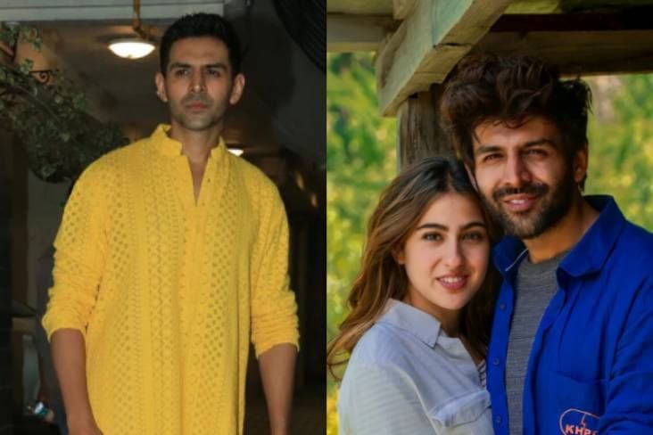 Kartik Aaryan Attends Ex-girlfriend Sara Ali Khan Diwali Party
