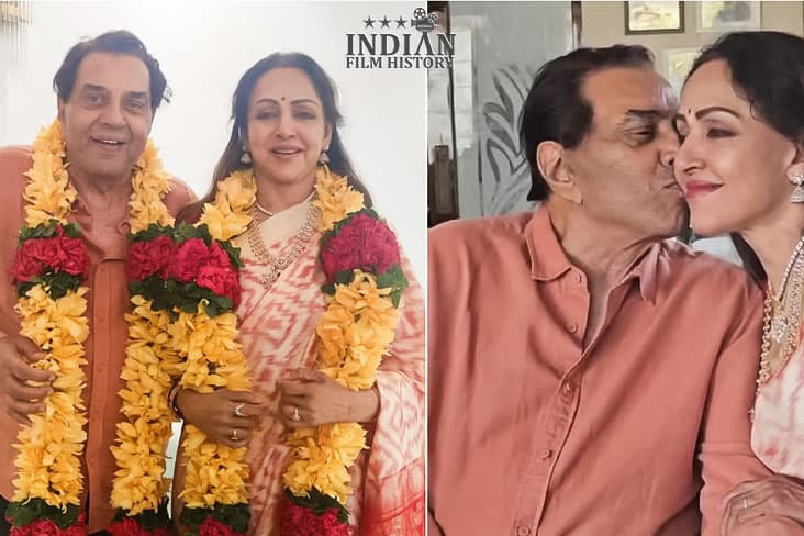 Pictures Spark Marriage Rumors As Hema Malini And Dharmendra Wear Garlands In Anniversary Photos