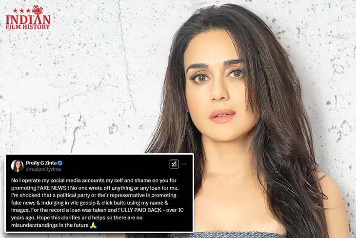 Preity Zinta Denies ₹18 Crore Loan Write-Off Allegations, Calls It Fake News