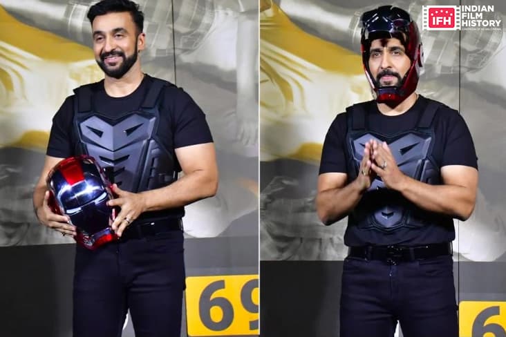 Raj Kundra Removes His Mask And Reveals The Reason Behind Wearing It At UT 69 Trailer Launch