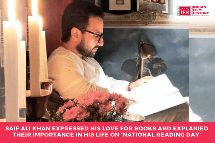 Saif Ali Khan Expressed His Love For Books And Explanied Their Importance In His Life On 'national Reading Day'