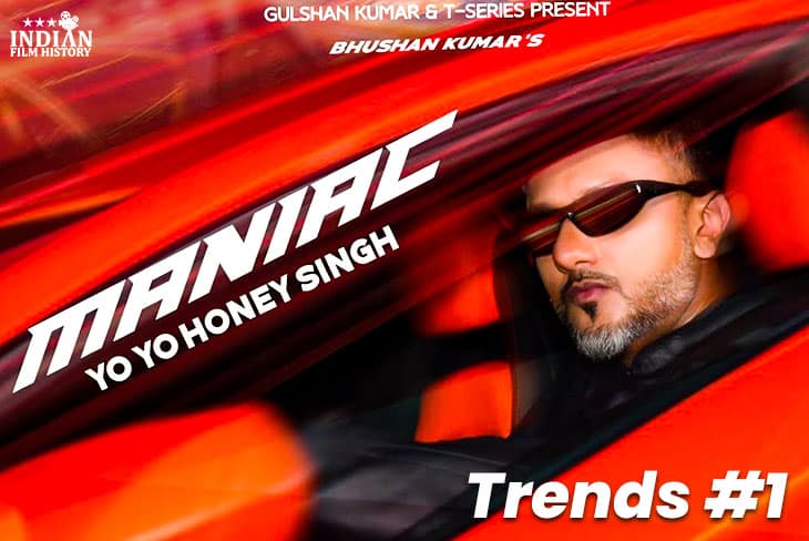 Yo Yo Honey Singh’s ‘MANIAC’ Official Video Takes Over The Internet – Trends #1 On YouTube