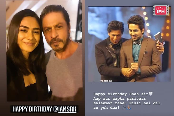 Mrunal Thakur, Ayushmann Khurrana And Others Send Out Sweet Birthday Wishes For Shah Rukh Khan