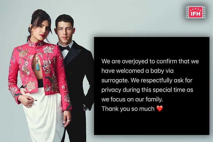 Priyanka Chopra Overjoyed As She Welcomes Her First Child Via Surrogacy With Husband Nick Jonas