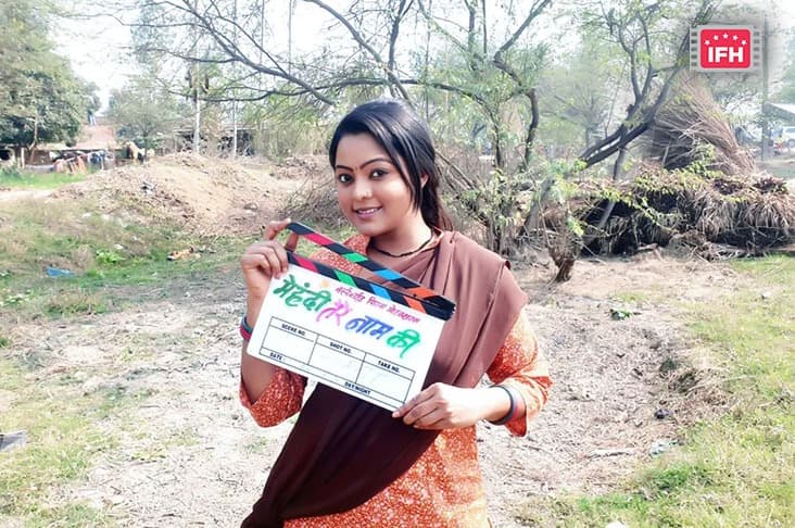 Kajal Yadav Shares BTS Pictures From The Sets Of Her Film ‘Mehendi Tere Naam Ki’