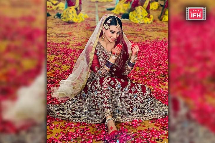 Shweta Mahara Mesmerizes Fans In A Maroon Lehenga