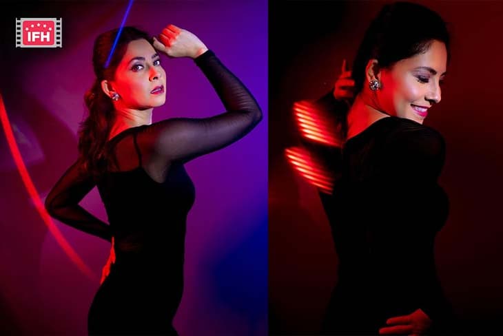 Sonalee Kulkarni Works Her Black Magic In A Stunning Black Sheer Dress