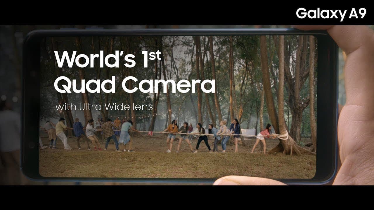 Samsung Galaxy A9 With Ultra Wide Lens Tvc