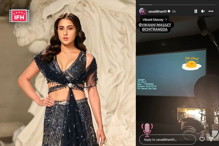 Sara Ali Khan Shares Glimpse Of 'Gaslight' Dubbing Session