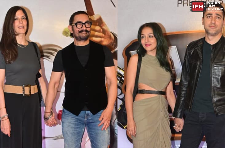 Aamir Khan Arrives With Girlfriend Gauri Spratt Hand In Hand For Happy Patel Khatarnak Jasoos Screening