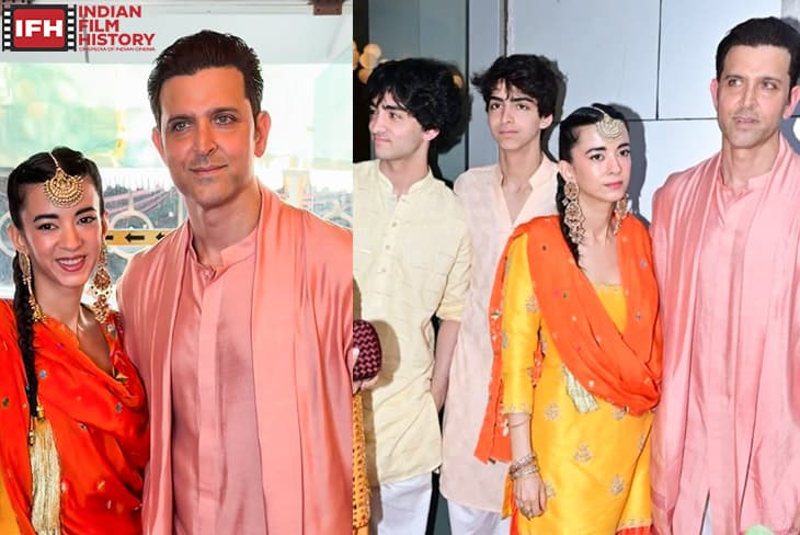 Actor Hrithik Roshan Attended The Pre-wedding Celebrations Accompanied By Girlfriend Saba Azad And Sons Hrehaan And Hridaan