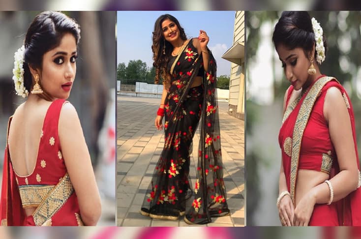 Actress Pranali Ghoghare looks delightful in a saree
