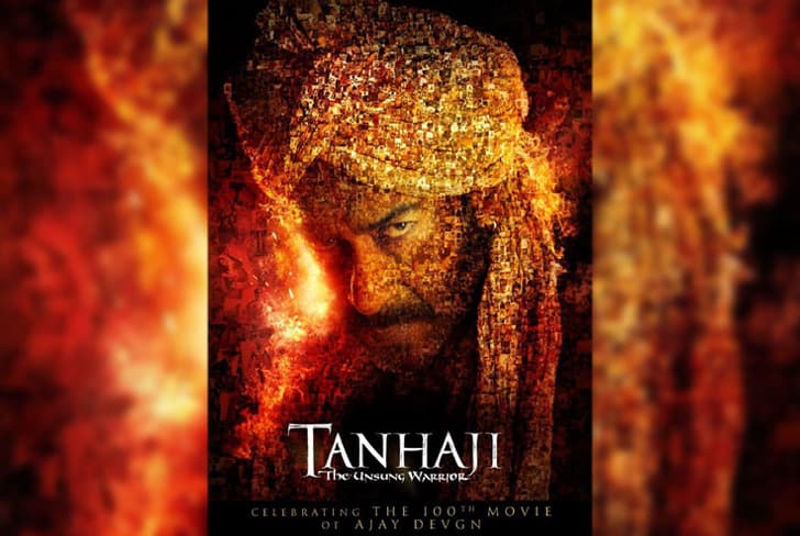 Ajay Devgn Celebrates His 100th Movie By Sharing Its New Poster As 'Tanhaji'