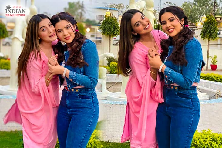 Akshara Singh Teams With Sahar Afsha For An Undisclosed Film, Shares BTS Pictures