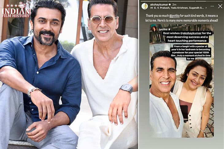 Akshay Kumar Starrer Sarfira- Jyothika And Suriya Thank Him For Choosing Their Project