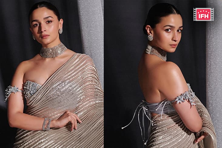 Alia Bhatt Did The Latest Bold Photoshoot Wearing A Bautiful Saree.