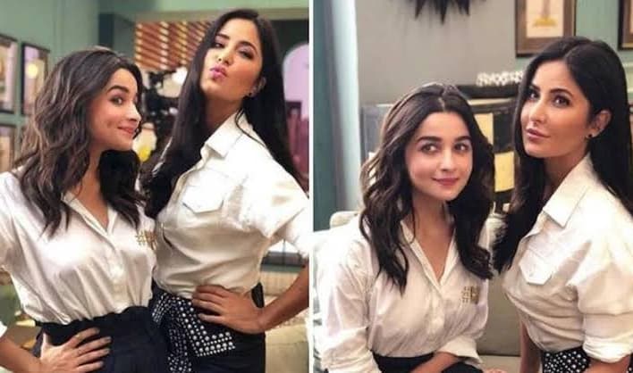 Alia Bhatt Looks Excited Meeting Katrina Kaif At This Director’s House