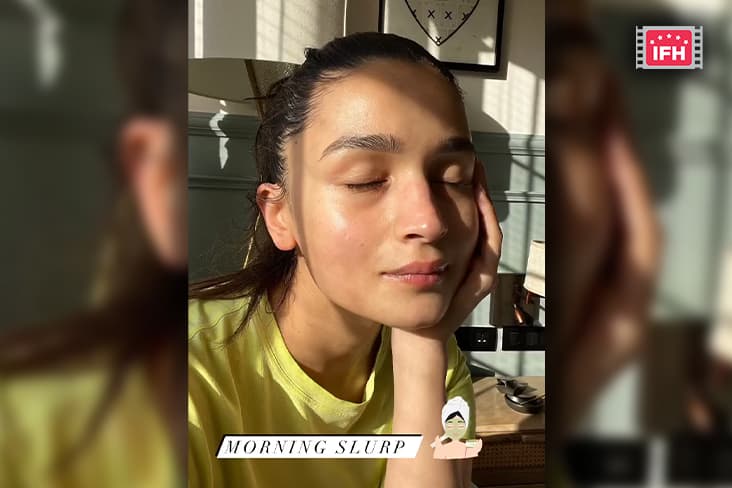 Alia Bhatt Shares Her Without Makeup Morning Selfie, Called; ‘Morning Slurp’