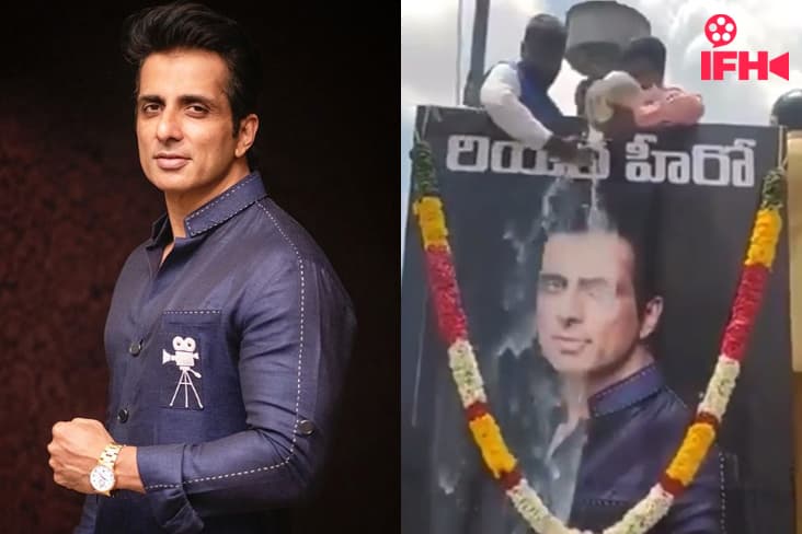Andra Pradesh Residents Pour Milk On Sonu Sood’s Picture
