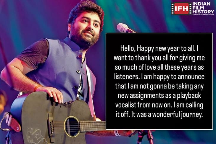 Arijit Singh Quits Playback Singing Reveals A Shocking Emotional Reason For His Decision
