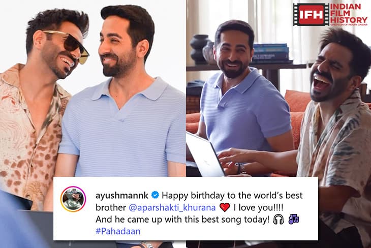 Ayushmann Khurrana Wishes “best Brother” Aparshakti On His Birthday