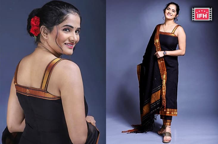 Bhagyashree Mote Stuns In A Black Ethnic Dress