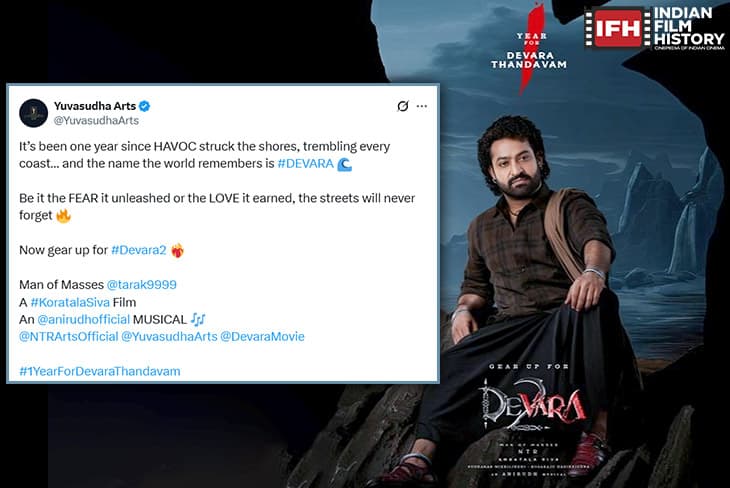 'Devara' Sequel Announced As Jr NTR Starrer Marks One Year Of Release