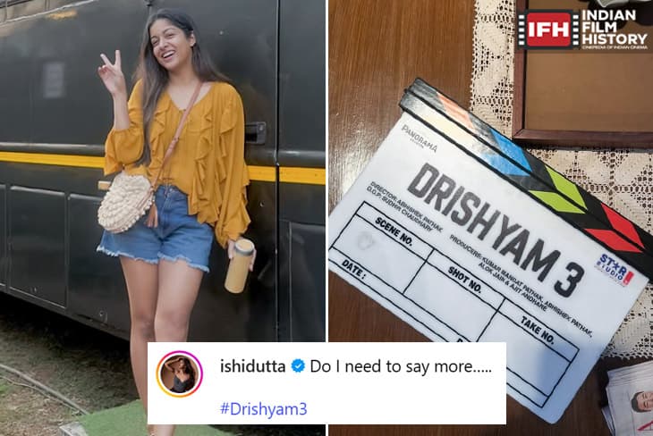 Do I Need To Say More Ishita Dutta Sparks Massive Buzz As She Drops First Glimpse Of Her Drishyam 3 Shoot With Striking Pictures
